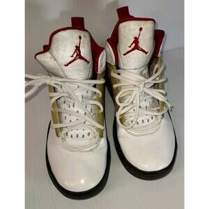 Jordan Maxin 200 Sneakers CD6107-101 Mens 8.5 White Fire Red JumpMan Hightops